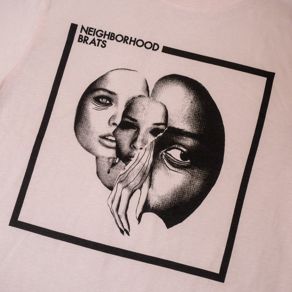 Neighborhood Brats – 'Faces' T-Shirt – misty pink