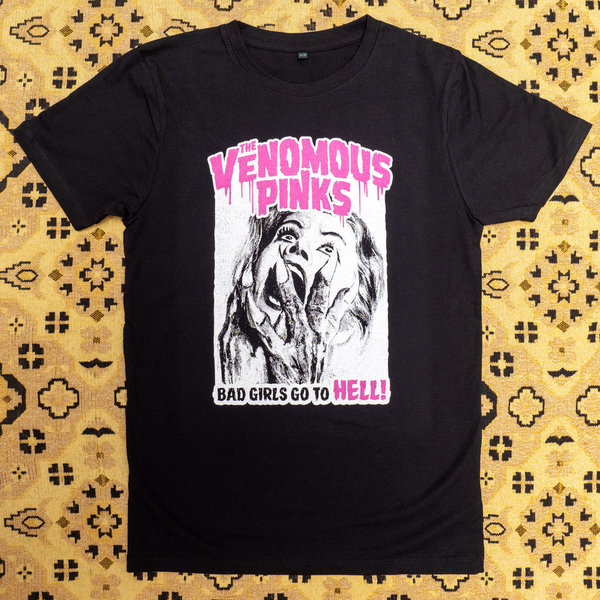 The Venomous Pinks – T-Shirt 'Bad Girls' - black
