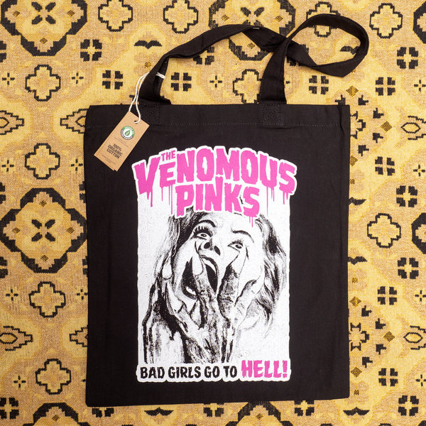 The Venomous Pinks – Totebag 'Bad Girls' - black